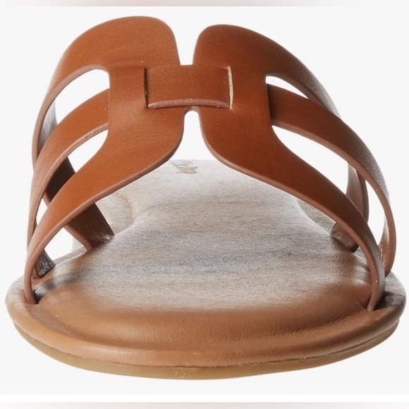 The Drop Womens Monika Flat H-Band Slide Sandal Flat Sandal - Picture 2 of 5